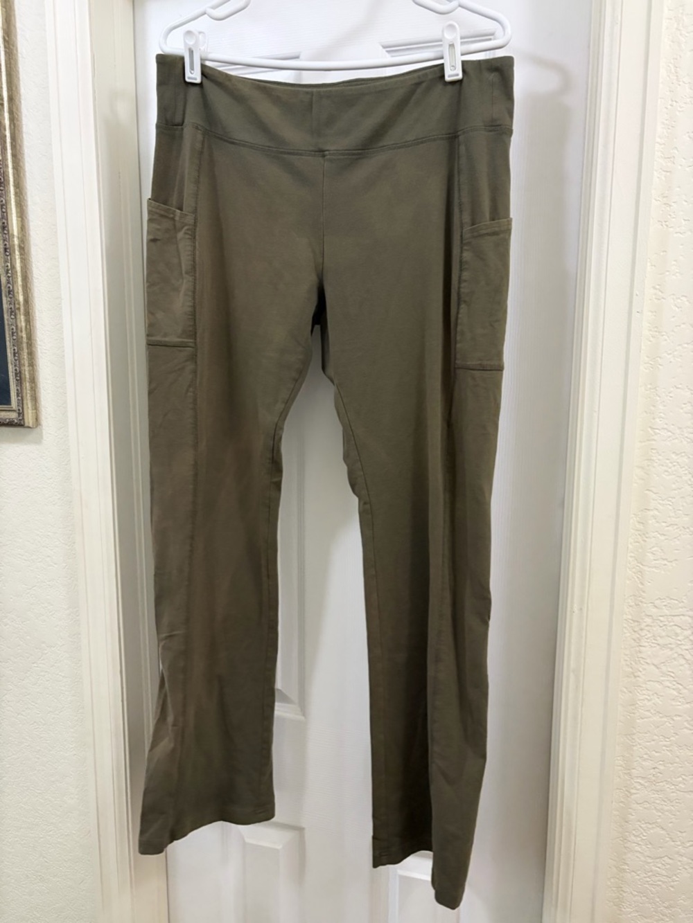Olive Green Straight-Leg jogger Pocket Pants